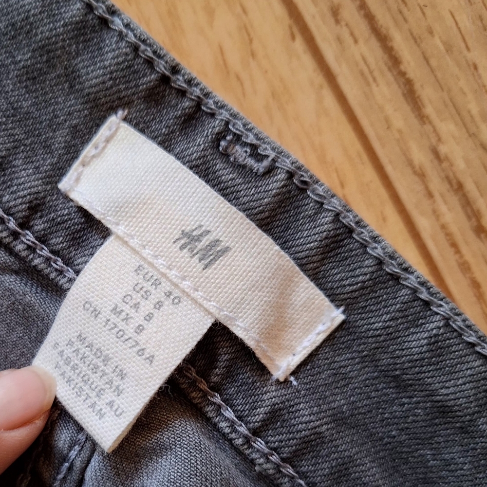 H&M Bleecker High Rise Wide Leg Jeans Size 8 - Picture 12 of 12
